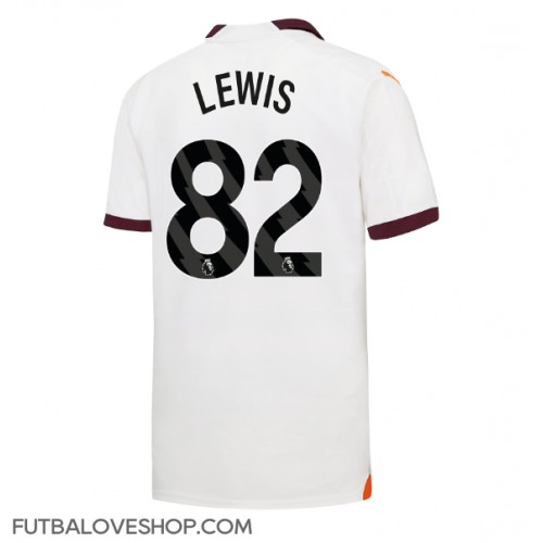 Dres Manchester City Rico Lewis #82 Preč 2023-24 Krátky Rukáv